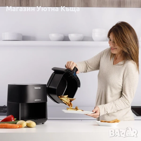 НОВ Еър Фрайер Taurus Air Fry Digital 6S с Гаранция, снимка 2 - Фритюрници - 51963905