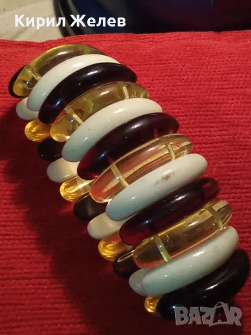 ПРЕКРАСНА РАЗТЕГЛИВА ВИНТИДЖ АРТ КЕХЛИБАРЕНА ГРИВНА от ТОПЕН / ПРЕСОВАН БАЛТИЙСКИ КЕХЛИБАР 47215, снимка 8 - Гривни - 47198801