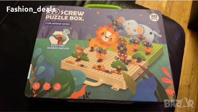 Нова STEM играчка за деца 4+ години 3D пъзел бормашина строителни блокове , снимка 7 - Образователни игри - 36780795