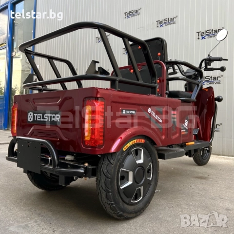 Електрическа триколка 005 двуместна с карго отделение 1500W Нов модел 2025, високопроизводителни бат, снимка 8 - Мотоциклети и мототехника - 52407283