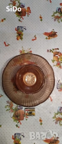 2 различни комплекта "Купа с 5-6 малки купички от кафяво стъкло, снимка 13 - Сервизи - 50872020