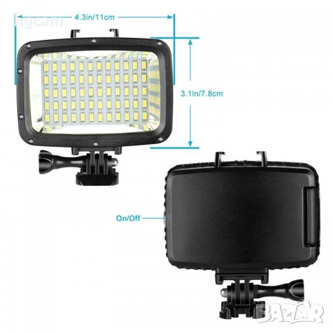 Осветление за подводно снимане SL-101, До 40м, 12W, 2бр Li-ion батерии, снимка 6 - Светкавици, студийно осветление - 32277899