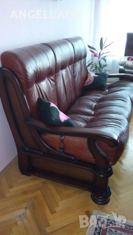 Продавам кожена гарнитура, снимка 2 - Други стоки за дома - 28909417