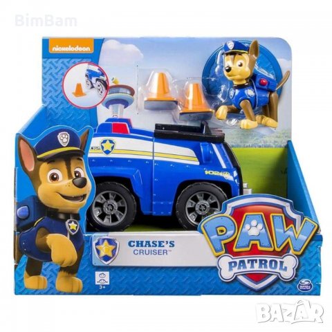 Paw Patrol Chase's Cruiser / Пес Патрул - полицейска кола с Чейс и конуси