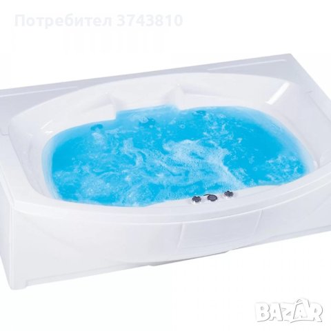 ПРАВОЪГЪЛНА ВАНА 180X120 CM.