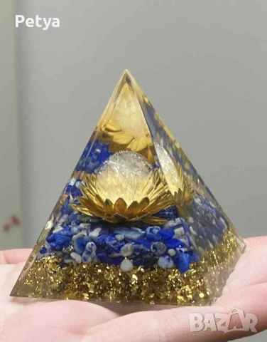 Подаръче Oргонитни пирамиди с естествени камъни, снимка 7 - Декорация за дома - 53215027