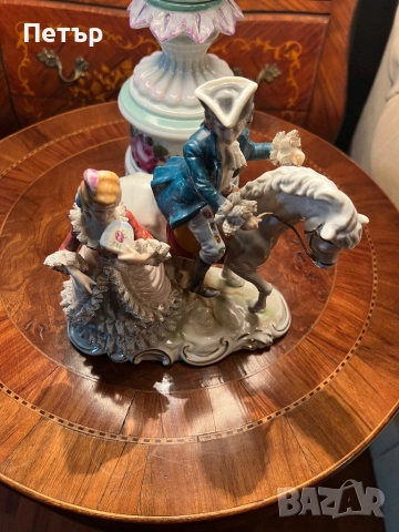 Стара статуетка Capodimonte , снимка 3 - Антикварни и старинни предмети - 52510575