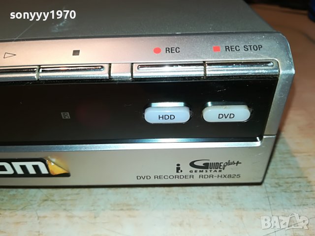 SONY RDR-HX825 HDMI HDD/DVD RECORDER-160GB 2705221900, снимка 5 - Плейъри, домашно кино, прожектори - 36895773