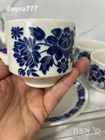 Реколта от 1970 г. на Broadhurst „Garland“ дуо от чаша, чинийка за чай / Broadhurst Ironstone / син , снимка 13 - Сервизи - 49689967