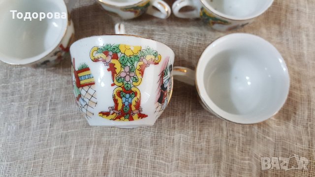 Комплект японски порцеланови чашки за саке., снимка 6 - Антикварни и старинни предмети - 27012585