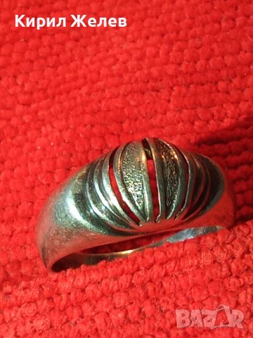 СРЕБЪРЕН АРТ ПРЪСТЕН МАЙСТОРСКА РЪЧНА ИЗРАБОТКА ВИНТИДЖ СТИЛ 17541, снимка 2 - Пръстени - 31309303