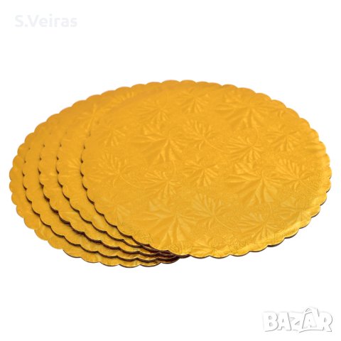 5 Броя Ламинирани Вълнообразни Подложка за Торта 3.5 мм, снимка 9 - Други - 40265917