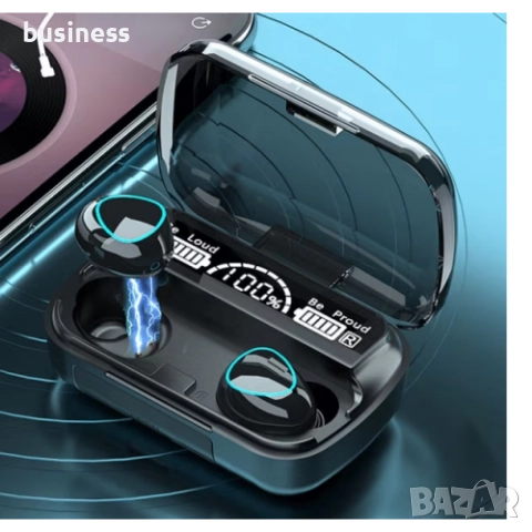 Светещи Безжични Слушалки HD LED дисплей М10, снимка 4 - Bluetooth слушалки - 51728727