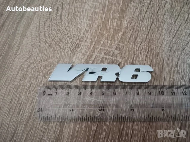 сребриста емблема VR6 за Volkswagen, снимка 2 - Аксесоари и консумативи - 50854695