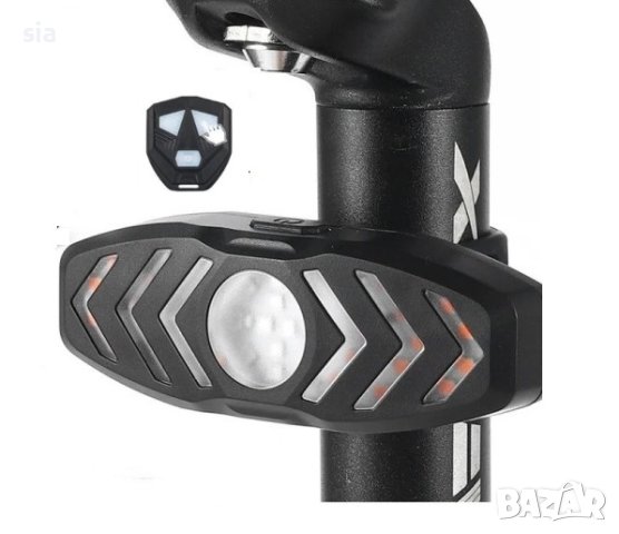 Мигачи за колело + стоп за велосипед, тротинетка, скутер, мотор, Вело стоп с мигачи и дистанционно 