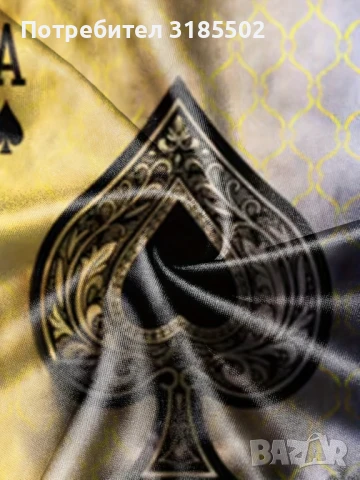 Мъжка тениска с графичен принт с акцент Асо пика, снимка 8 - Тениски - 51194245