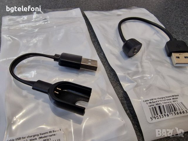 Зарядни за смарт гривни Xiaomi Mi Band 2/3 и Mi band 5/6, снимка 2 - USB кабели - 37677114