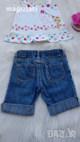 Детски дънкови панталонки и потник 2 години, снимка 9 - Комплекти за бебе - 32796815