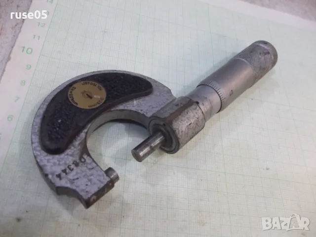 Микрометър 0 - 25 мм от соца германски ( DDR - ГДР ) работещ, снимка 5 - Други инструменти - 47379912