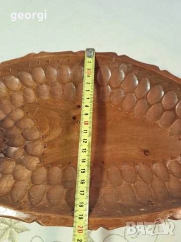 дървено плато поднос дърворезба 25/3, снимка 10 - Аксесоари за кухня - 50085479