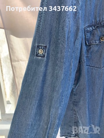 Дънкова риза, снимка 4 - Ризи - 42963282