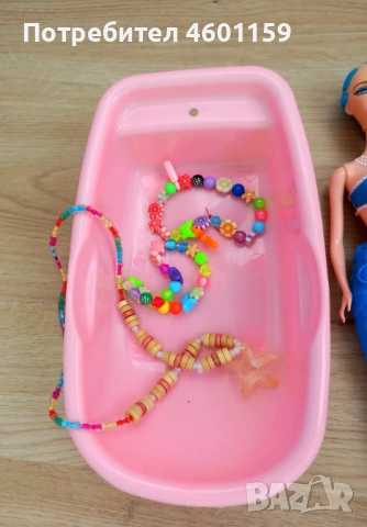 Кукла Русалка със вана, снимка 5 - Кукли - 53441323