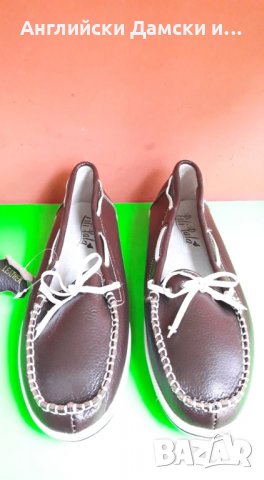 Английски дамски еспадрили естествена кожа-2 цвята, снимка 4 - Дамски ежедневни обувки - 28351544