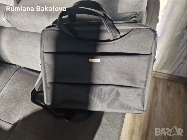 кожена нова бизнес чанта