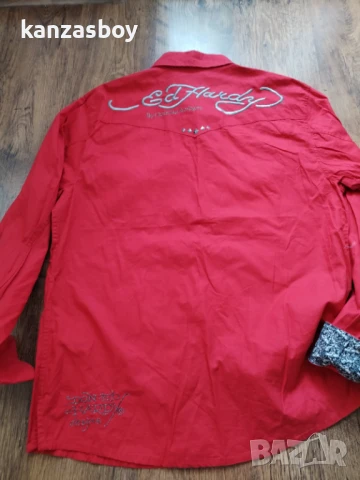 Ed Hardy - страхотна мъжка риза 2XL КАТО НОВА , снимка 8 - Ризи - 51118448