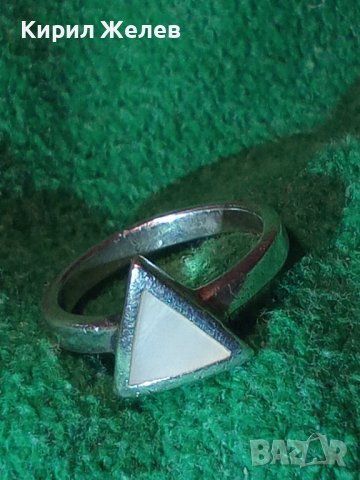 СКЪПОЦЕНЕН СРЕБЪРЕН АРТ ПРЪСТЕН СРЕБРО 925 АНГЛИЯ с ШЛИФОВАН ЛУНЕН КАМЪК 40209, снимка 16 - Пръстени - 43221574