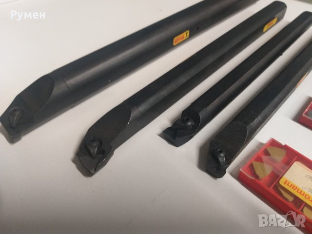 Стругарски ножове за резба Sandvik комплект с твърдосплавни пластини , снимка 5 - Стругове - 35126291