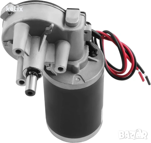 24 V реверсивен червячен мотор, висок въртящ момент 30 Nm, номинална мощност 45 W, снимка 6 - Други машини и части - 53511918