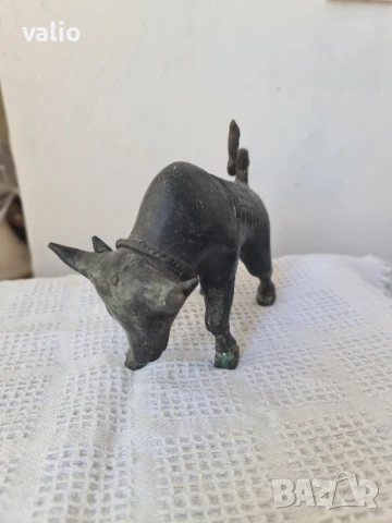 Стара бронзова скулптура статуетка бик, снимка 7 - Антикварни и старинни предмети - 50761969