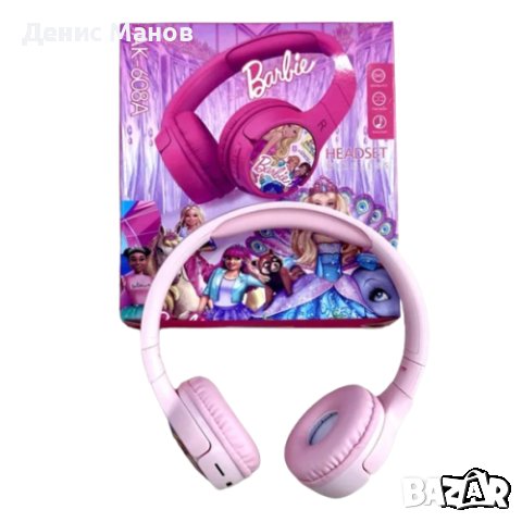 Безжични слушалки с вграден микрофон Barbie, сгъваеми и регулируеми, снимка 2 - Слушалки и портативни колонки - 43684532