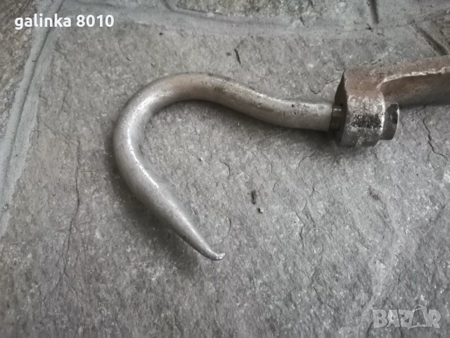 Стара неръждаема кука, снимка 5 - Антикварни и старинни предмети - 53431413