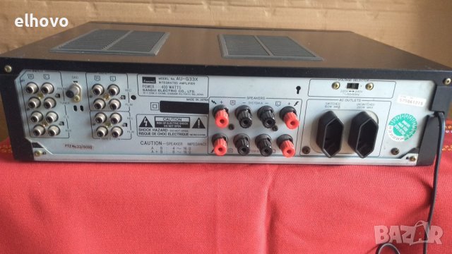Стерео усилвател Sansui AU-G33X, снимка 12 - Ресийвъри, усилватели, смесителни пултове - 38931664