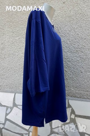 8XL Нова блуза M. Collection в синьо, снимка 6 - Туники - 37340486