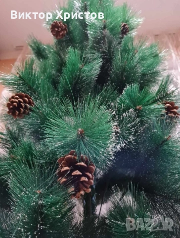 Коледни елхи с шишарки и сняг - ТОП качество и цена ! ! !, снимка 5 - Други стоки за дома - 52340865