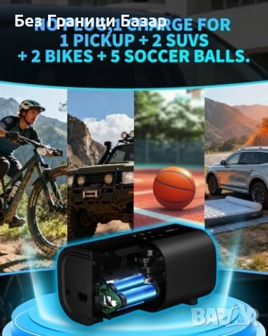 Нова помпа Електрически компресор за гуми бързо помпане SUV камион кола, снимка 5 - Друга електроника - 53368418