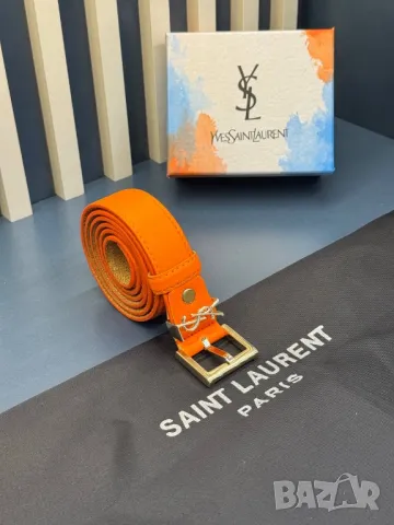 колани от естествена кожа 3см yves saint laurent, снимка 12 - Колани - 50406209