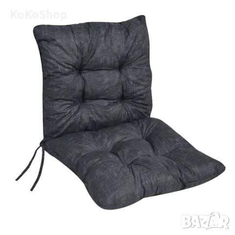 Тъмно сива възглавница  за стол-100х50х12.5 см./възглавница за стол с облегалка/декоративна възглавн