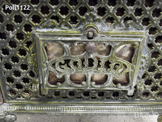 Антична чугунена печка / котлон – винтидж декор, снимка 7 - Печки, фурни - 50739322