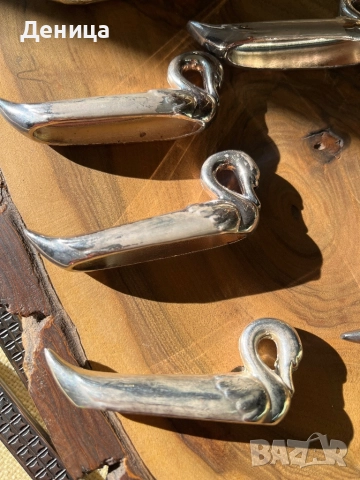 Елегантен  комплект от шест поставки за ножове във формата на лебеди Стилен винтидж аксесоар , снимка 6 - Аксесоари за кухня - 52717243