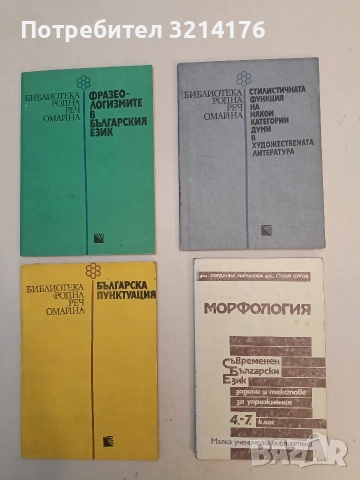 Стилистичната функция на някои категории думи в художествената литература - Венче Попова