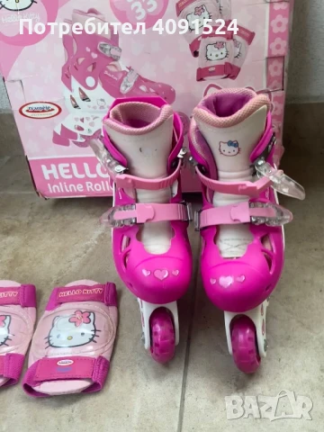 Hello Kitty детски ролери и наколенки, снимка 4 - Други - 50832653