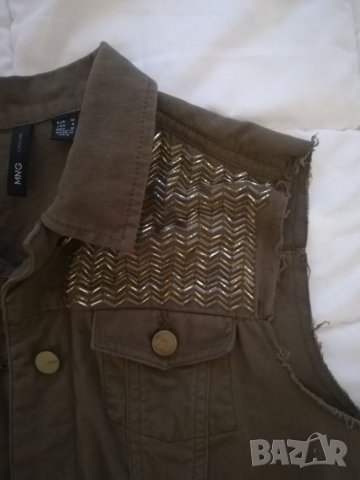 Маслено зелен елек, снимка 2 - Елеци - 26679542