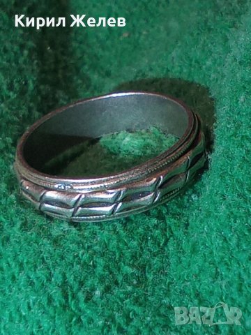 ИЗИСКАН ОРНАМЕНТИРАН СРЕБЪРЕН ПРЪСТЕН СРЕБРО 925 ДВУКОМПОНЕНТЕН ВЪРТЯЩ се Тип ХАЛКА 40223, снимка 14 - Пръстени - 43221567