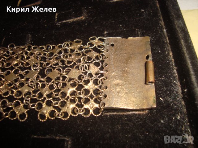 17-18 ВЕК САЧАНЕНА СРЕБЪРНА с ЖИВАЧНА ПОЗЛАТА ВЪЗРОЖДЕНСКА ПЛЕТКА ЕТНО - ГРИВНА РЪЧЕН УНИКАТ 20579, снимка 11 - Антикварни и старинни предмети - 33215737