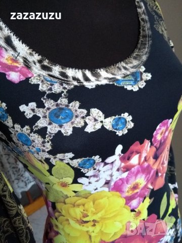 ROBERTO CAVALLI - супер блуза, оригинал, черна с дълъг ръкав