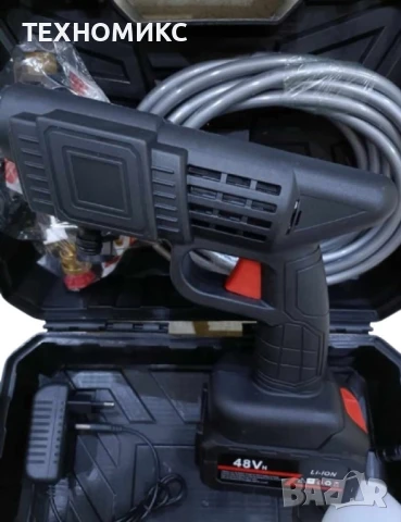 Акумулаторна Водоструйка 30 Бара, 2бр Батерия 48V 8Ah, Зарядно и Аксесоари в куфар - ПРОМОЦИЯ !!!, снимка 10 - Аксесоари и консумативи - 41959455